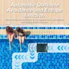 Two women sitting by a pool with a pool cleaning robot shown in the water. Produktbild-Vorschau