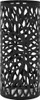 vidaXL Stojan na deštníky Leaf Motif Steel Black Náhled obrázku produktu 5