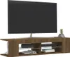 The Living Store TV-Schrank mit LED-Leuchten Braun Produktbild-Vorschau 5