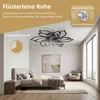 Schwarzer Moderner Deckenventilator mit Beleuchtung Ø65 cm, Produktbild-Vorschau 6