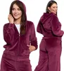 Damen Velours-Sweatshirt Moraj Glatt Mit Kapuze Bequem Xl Produktbild-Vorschau 1