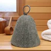 Saunahut aus Wollfilz (Grau 1002) Saunamütze mit witzigen Produktbild-Vorschau 2