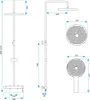 Set Doccia Rea Js-H7023Brg Rame Spazzolato Anteprima dell’immagine prodotto 6