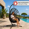 Swoods XXL Fotel Wiszący ze Stelażem – Do Wnętrz i na Podgląd zdjęcia produktu 4
