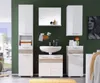 A bathroom vanity set with multiple cabinets and a sink. Anteprima dell’immagine prodotto