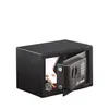 A black safe with its door open, revealing keys and a watch inside. Produktbild-Vorschau
