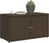 vidaXL Záhradná skrinka hnedá 110x55x60,5 cm polyratan Náhľad obrázku produktu 4