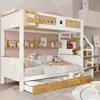 MODFU Patrová postel Dětská postel 90x200 cm se schodištěm, Náhled obrázku produktu 1