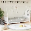 vidaXL Dětská postýlka bílá 90x190 cm Masivní borovicové Náhled obrázku produktu 2