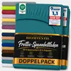 Doppelpack Frottee Spannbettlaken 120 x 200 cm Petrol Produktbild-Vorschau 1