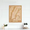 Kork-Pinnwand New York Design weiß 45 x 60 cm mit Produktbild-Vorschau 1