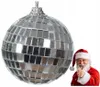 Weihnachtskugel Disco Silberfarben mit Spiegelplättchen Ø 6 Produktbild-Vorschau 5