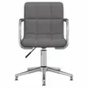 vidaXL Chaise de bureau Pivotante Tissu gris foncé Voir les images du produit 3