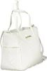 A white quilted handbag with gold Valentino logo. Produktbild-Vorschau