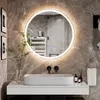 Koonmi runder LED Badspiegel 80 cm, dimmbar, Wandspiegel Produktbild-Vorschau 3