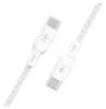 Belkin geflochtenes USB-C/USB-C Kabel 100W 3m weiß  Náhľad obrázku produktu 4