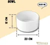 Wilmax Schale 23 cm 3630 ml aus Porzellan, Weiß WL-992749/A Produktbild-Vorschau 4