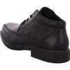 A black leather shoe shown from the side. Podgląd zdjęcia produktu