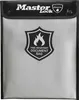 A fire-resistant document bag with the Master Lock logo and a shield emblem indicating its fire-resistant properties. Voir les images du produit