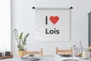 MuchoWow® Wandteppich Wandbehang Ich liebe - Lois - Mädchen Produktbild-Vorschau 2