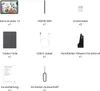 A grid layout showing the contents of a product package, with each item labeled. Produktbild-Vorschau