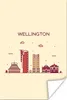 MuchoWow® Poster Wellington - Skyline - Neuseeland 60x90 cm Produktbild-Vorschau 1