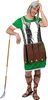 A man in a Roman legionary costume leaning on a spear. Produktbild-Vorschau