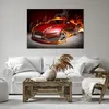 Bild auf Leinwand - Leinwandbild - Auto Flammen Rot - Produktbild-Vorschau 6