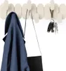 Umbra Wandgarderobe Tempo mit 6 Haken, Kunststoff, Sand, Anteprima dell’immagine prodotto 2