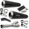 Silenziatore LeoVince GP DUALS nero, omologato (ABE) per Anteprima dell’immagine prodotto 1