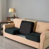 (Schwarz) 7-teiliger Stretch-Sofabezug, 3-Sitzer-Couchbezug Produktbild-Vorschau 8