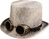 B54513 Herren Steampunk Hut Barock Zylinder mit Brille Produktbild-Vorschau 2