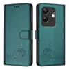 Leder Hülle für Infinix Zero 30 4G Süße Katze Flip Case Produktbild-Vorschau 2