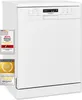 A white Exquisit dishwasher is shown against a white background, with several award badges on the left side. Produktbild-Vorschau