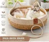 Katzenkorb Katzenbett Katzenhöhle Haustierbett mit Kissen Produktbild-Vorschau 2