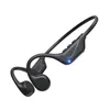 A pair of black bone conduction headphones against a white background. Produktbild-Vorschau