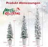 COSTWAY 3er Weihnachtsbaum Künstlich mit Schnee, Produktbild-Vorschau 6