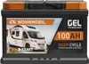 EXAKT GEL Batterie 12V 100Ah Wohnmobil Batterie Produktbild-Vorschau 1