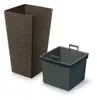 Prosperplast Blumentopf FURU SQUARE Eco Wood Kaffee 26,5 cm Produktbild-Vorschau 2