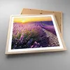 Gerahmtes Poster - Rahmen in heller Eiche - Feld Lavendel Produktbild-Vorschau 3