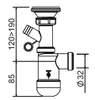 Preloc 1715011 Waschbecken-Siphon Produktbild-Vorschau 2