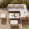 Ensemble de salon de jardin pour 6 à 7 personnes – Canapé Voir les images du produit 5
