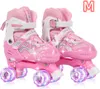 Kinder Rollschuhe mit Leuchtenden Rädern Roller Skates Produktbild-Vorschau 6