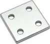 Verbinderplatte Alu vernickelt 40x40 Produktbild-Vorschau 1