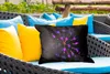 MuchoWow® Outdoor Kissen - Blume - Lila - Blau - Makro - Produktbild-Vorschau 4