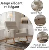 Fauteuil à Bascule, Fauteuil D'allaitement Avec Pieds En Voir les images du produit 4