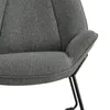 Leinen Loungsessel Relaxsessel Lesesessel Ohrensessel Produktbild-Vorschau 5