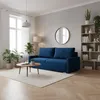 Sofa - 214x76x88 cm B/H/T - Dunkelblau - Mit Schlaffunktion Produktbild-Vorschau 4