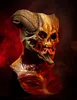 Ghoulish Teuflische Totenkopfmaske Grau  Grau One Size Produktbild-Vorschau 3