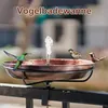 Metall Vogeltränke Schale Mit Klemme Wetterfest 30,5×5 cm Produktbild-Vorschau 3